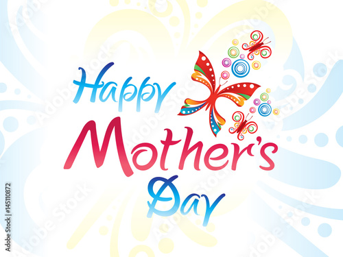 abstract artistic colorful mothers day background