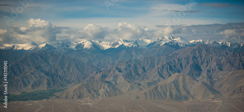 View of  Mountain Range Landscape, Leh Ladakh , India