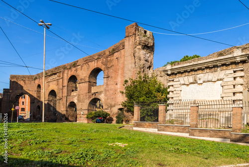 Rome  Italy.  Neronian arches  - the site of the aqueduct of Nero  54