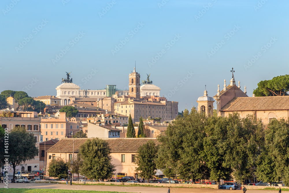 Rome, Italy. View towards Capitoline Hill