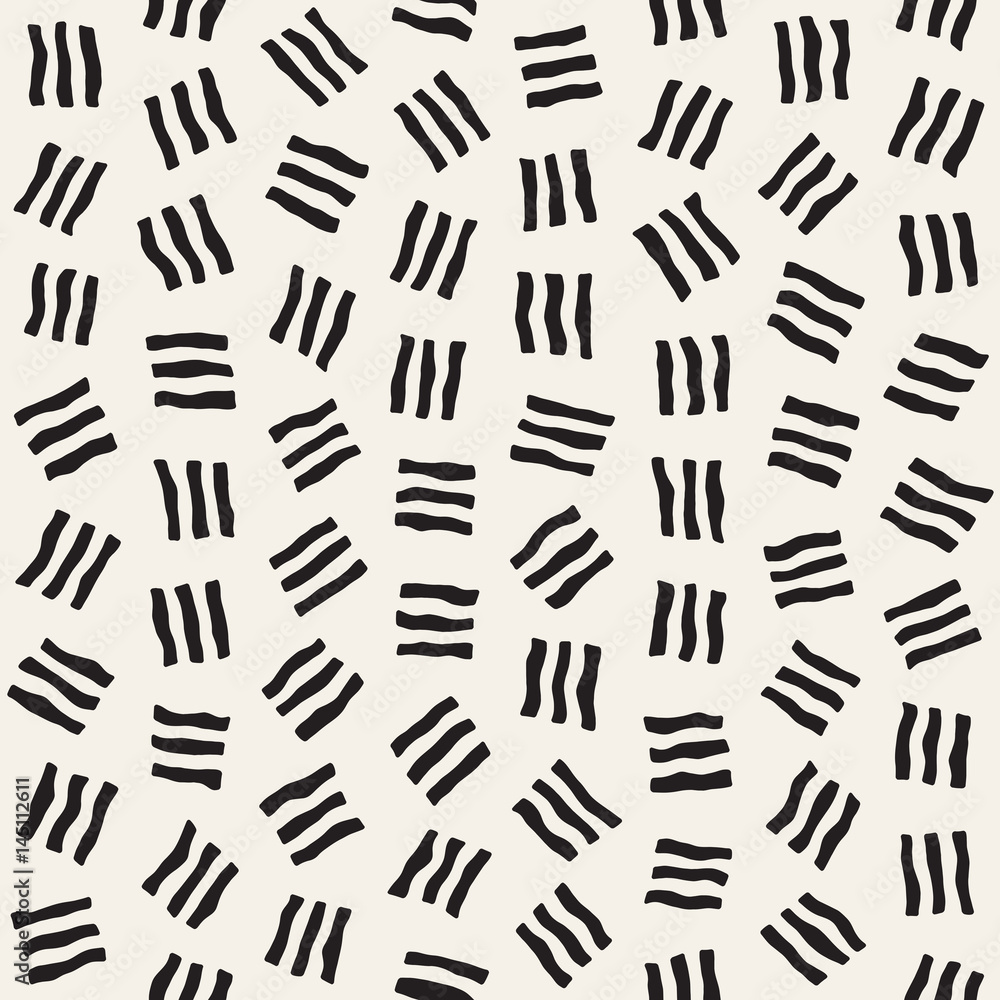 Vector Seamless Pattern. Abstract Background With Scattered Geometric Shapes. Vector Seamless Pattern. Abstract Background With Scattered Geometric Shapes.