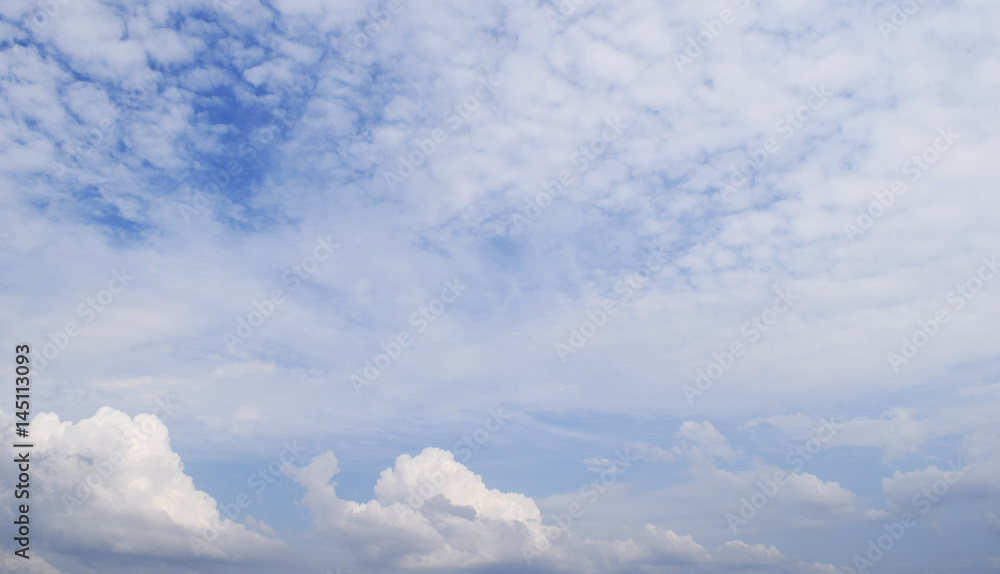 Blue sky with white clouds background in cloudy day Blue sky with white clouds background in cloudy day