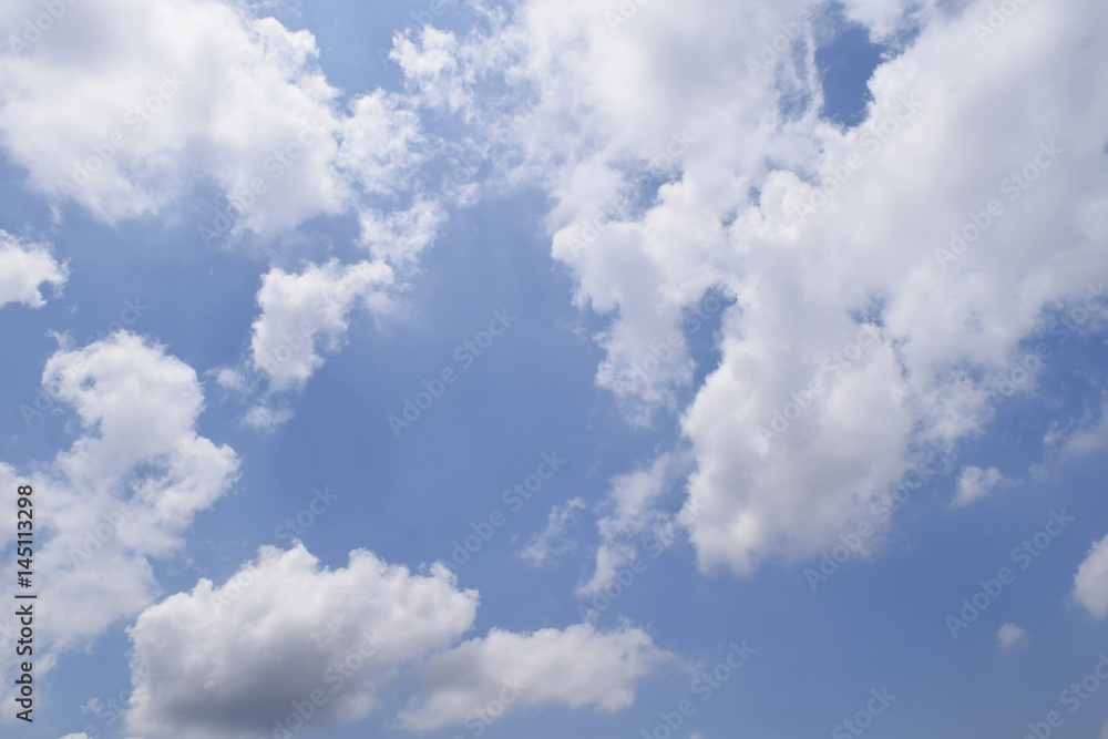 Blue sky with white clouds background in cloudy day Blue sky with white clouds background in cloudy day