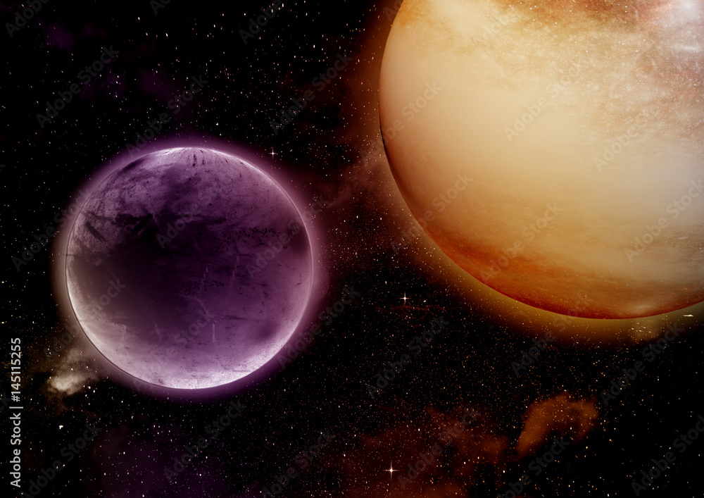 Naklejka premium galaxy in a free space