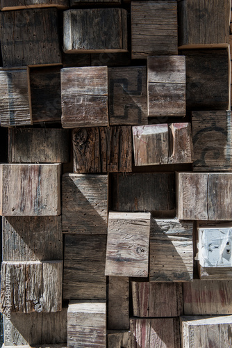 Wallpaper Mural Wooden background texture Torontodigital.ca