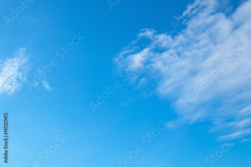 White clouds on the blue sky. Sky texture