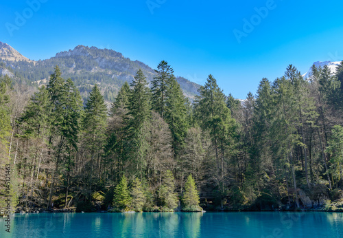 Schöne und idyllisch Natur mit See und Berge im Sommer - Landschaftsaufnahme am Tag © Tobias