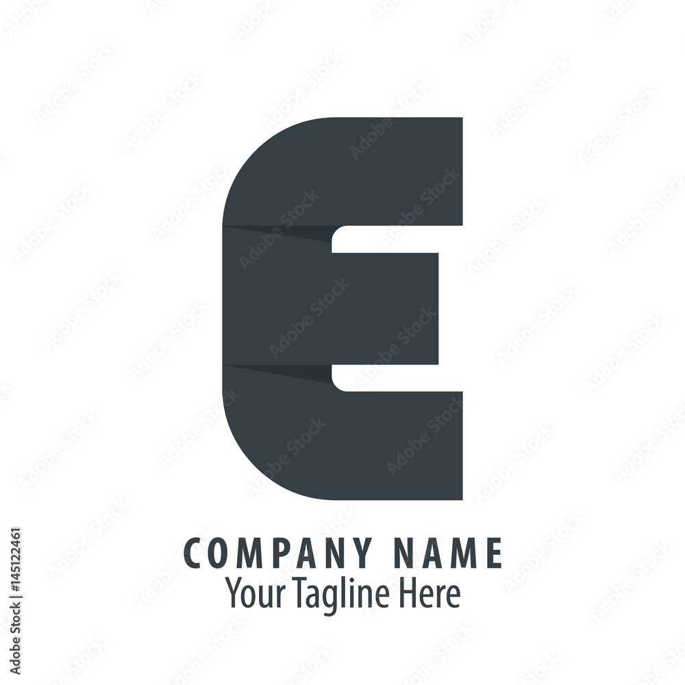 Obraz premium Letter E Icon Design Template Elements