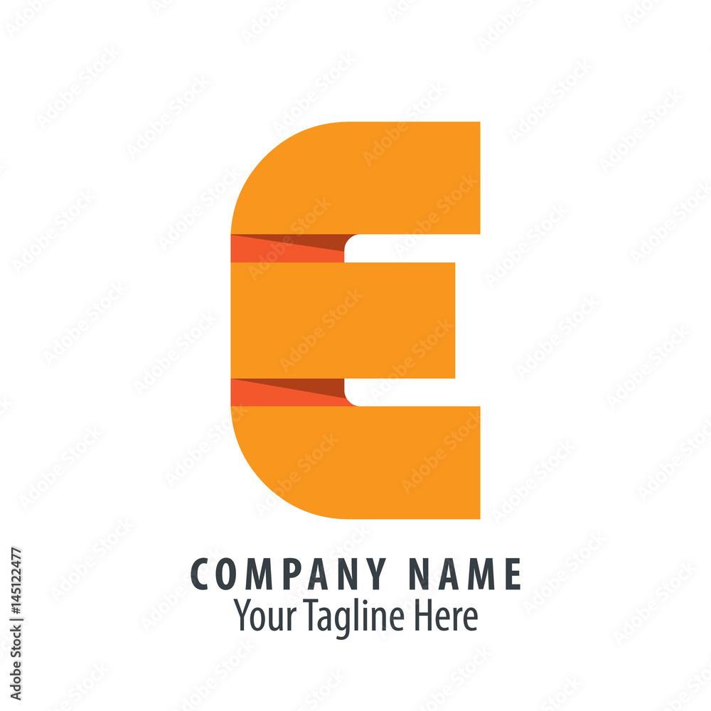 Obraz premium Letter E Icon Design Template Elements