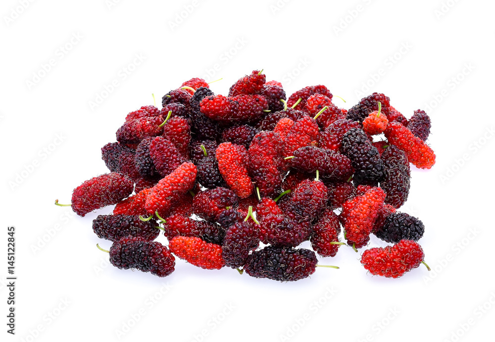 Mulberry isolated on white background Mulberry isolated on white background