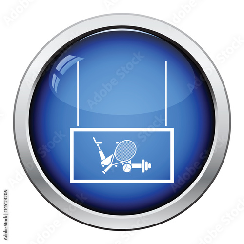 Sport goods market department icon