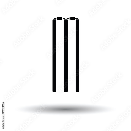 Cricket wicket icon