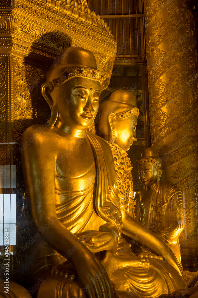 Buddha in the Kyaikkhami Pagoda, Myanmar