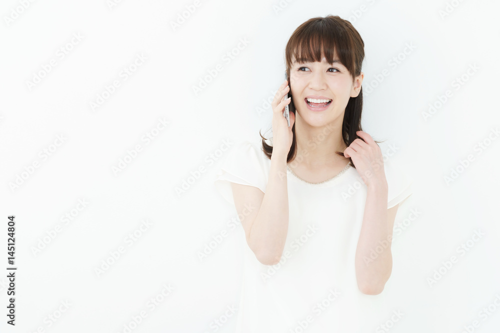 スマートフォン・女性 スマートフォン・女性