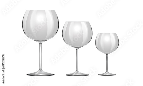 Vector Realistic Wineglass