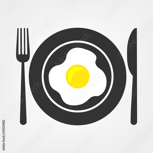 Fried eggs on a plate