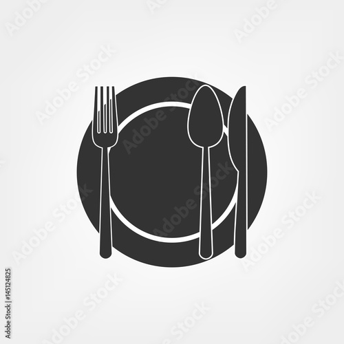 Plate fork spoon knife