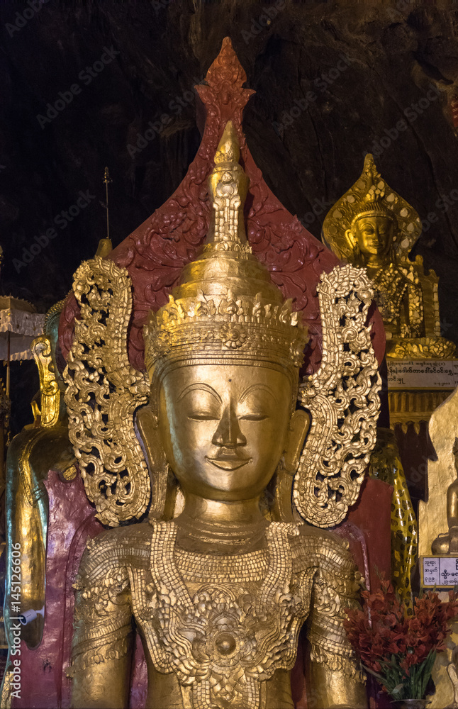 Buddhas inside Pindaya cave, Pindaya, Myanmar