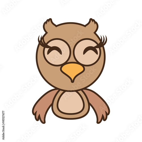 owl baby animal funny image vector illustration eps 10