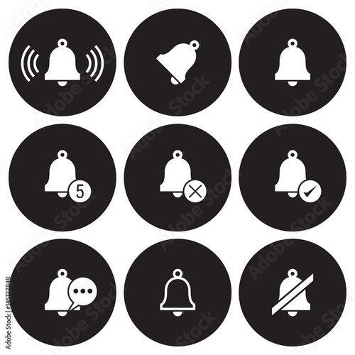 Bell icons set