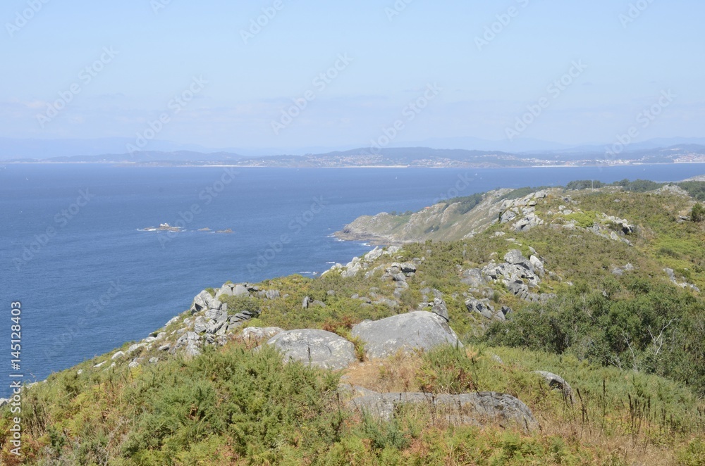 Overlook of Galician coast, Spain