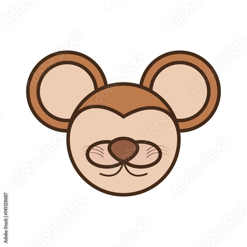 face mouse cartoon animal vector illustration eps 10