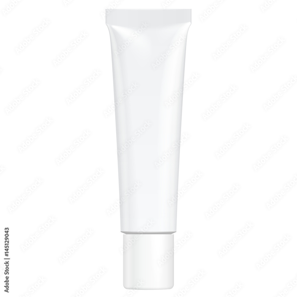 Tube Of Cream Or Gel Grayscale White Clean. Illustration Isolated On White Background. Mock Up Template Ready For Your Design. Vector EPS10 Tube Of Cream Or Gel Grayscale White Clean. Illustration Isolated On White Background. Mock Up Template Ready For Your Design. Vector EPS10