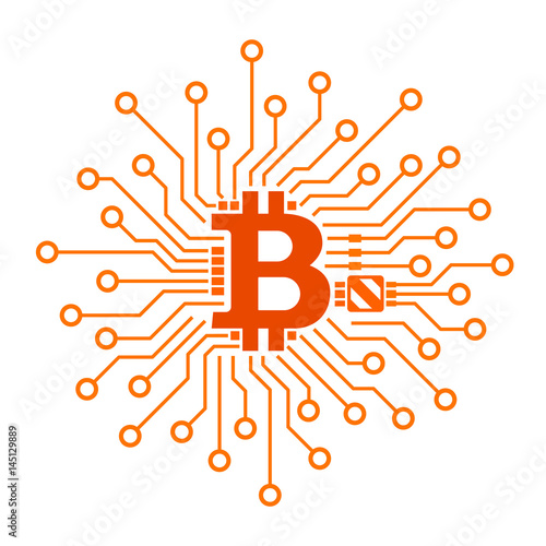 Bitcoin vector icon