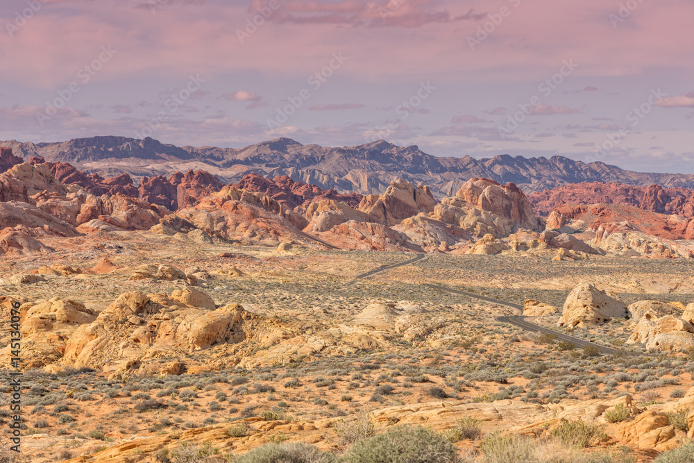 Scenic Valley of Fire Landscape