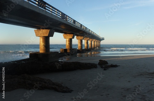 a side angle of shark rock pier