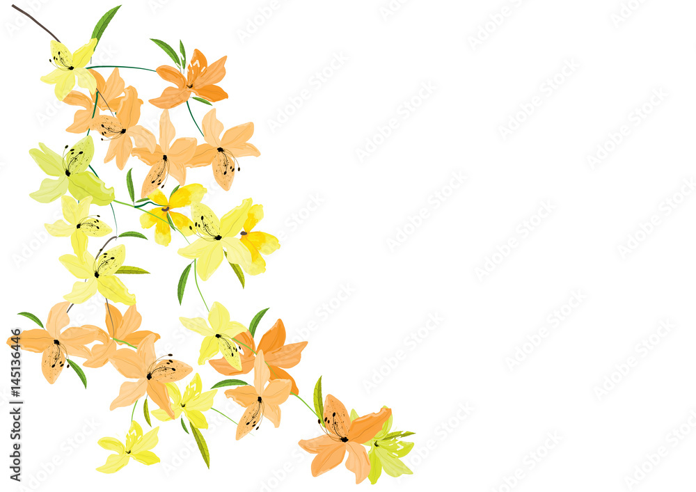 flowers frame or border background vector illustration flowers frame or border background vector illustration