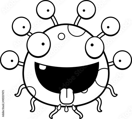 Hungry Cartoon Eyeball Monster