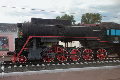 Memorial engine of L-0530 series. Sergach, Nizhny Novgorod Region, Russia