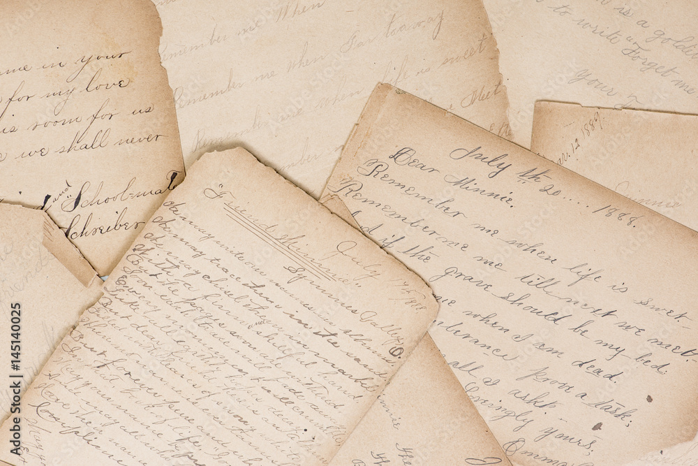 Old Lettering Background Old Letters Wallpaper