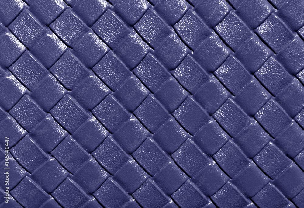 Fototapeta premium blue color leather pattern.