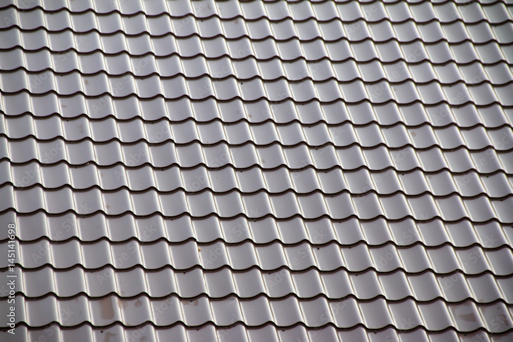 Modern tile effect PVC coated brown metal roof sheets Modern tile effect PVC coated brown metal roof sheets