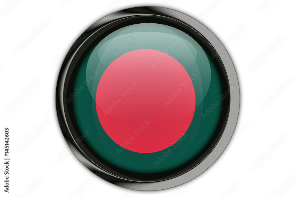 Bangladesh flag in the button pin Isolated on White Background Bangladesh flag in the button pin Isolated on White Background