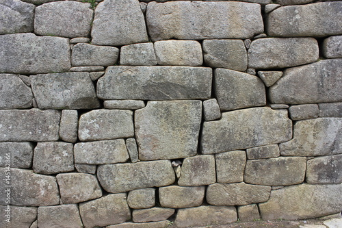 Machu Picchu Rock Wall Detail