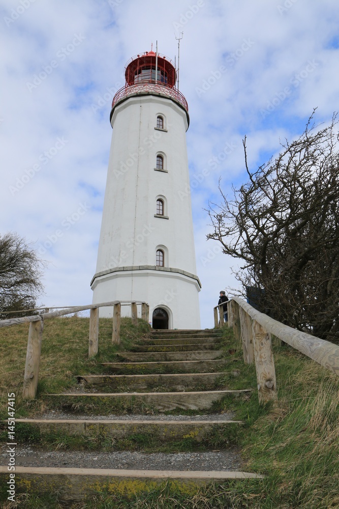 Leuchtturm am Dornbusch auf der Insel Hiddensee, Mecklenburg-Vorpommern Leuchtturm am Dornbusch auf der Insel Hiddensee, Mecklenburg-Vorpommern