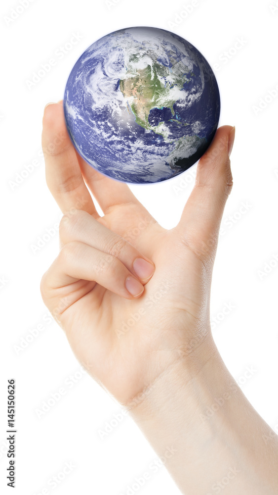 Holding Earth (Elements of this image furnished by NASA) Holding Earth (Elements of this image furnished by NASA)