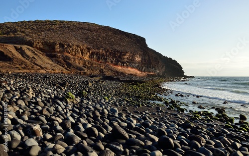 Vargas beach, coast of Aguimes, Gran canaria, Canary islands