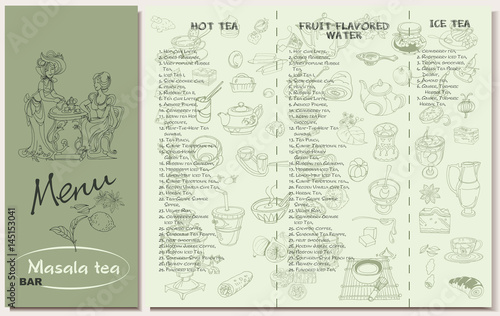 Tea Restaurant Menu Template