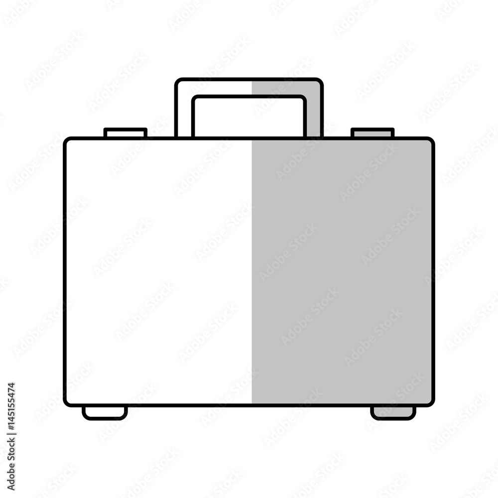 briefcase icon over white background. vector illustration briefcase icon over white background. vector illustration
