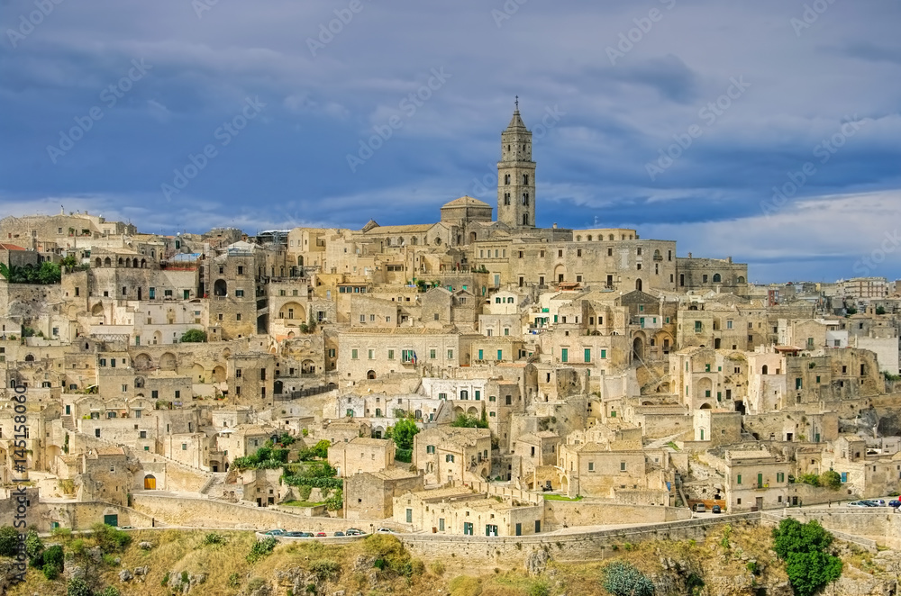 Matera in Basilikata, Italien - the town Matera in Basilicata