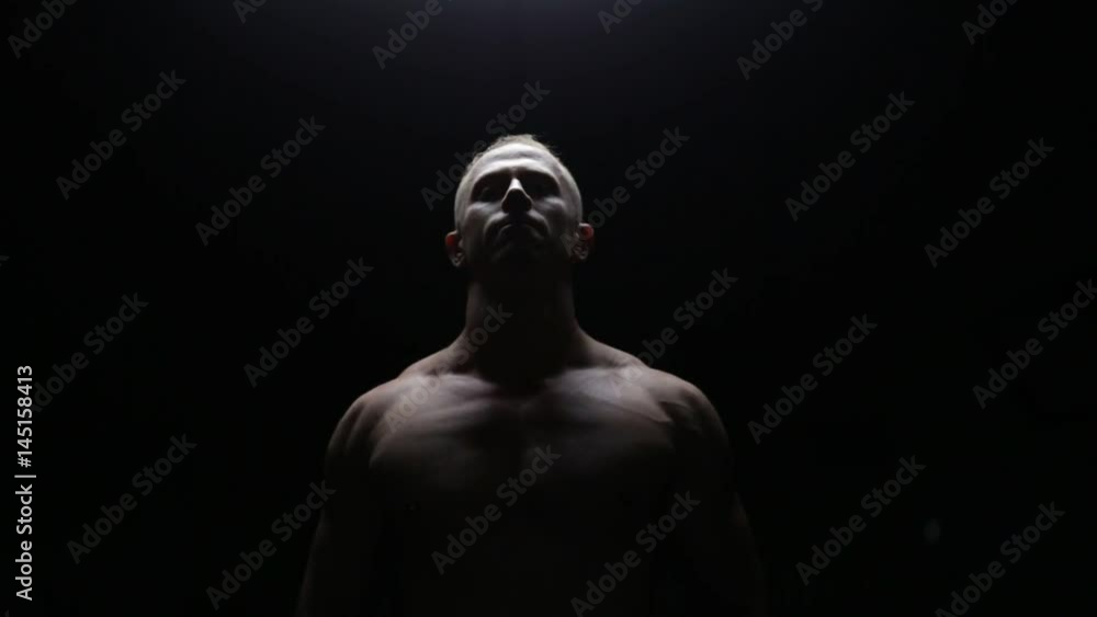 Muscle guy in dark Muscle guy in dark