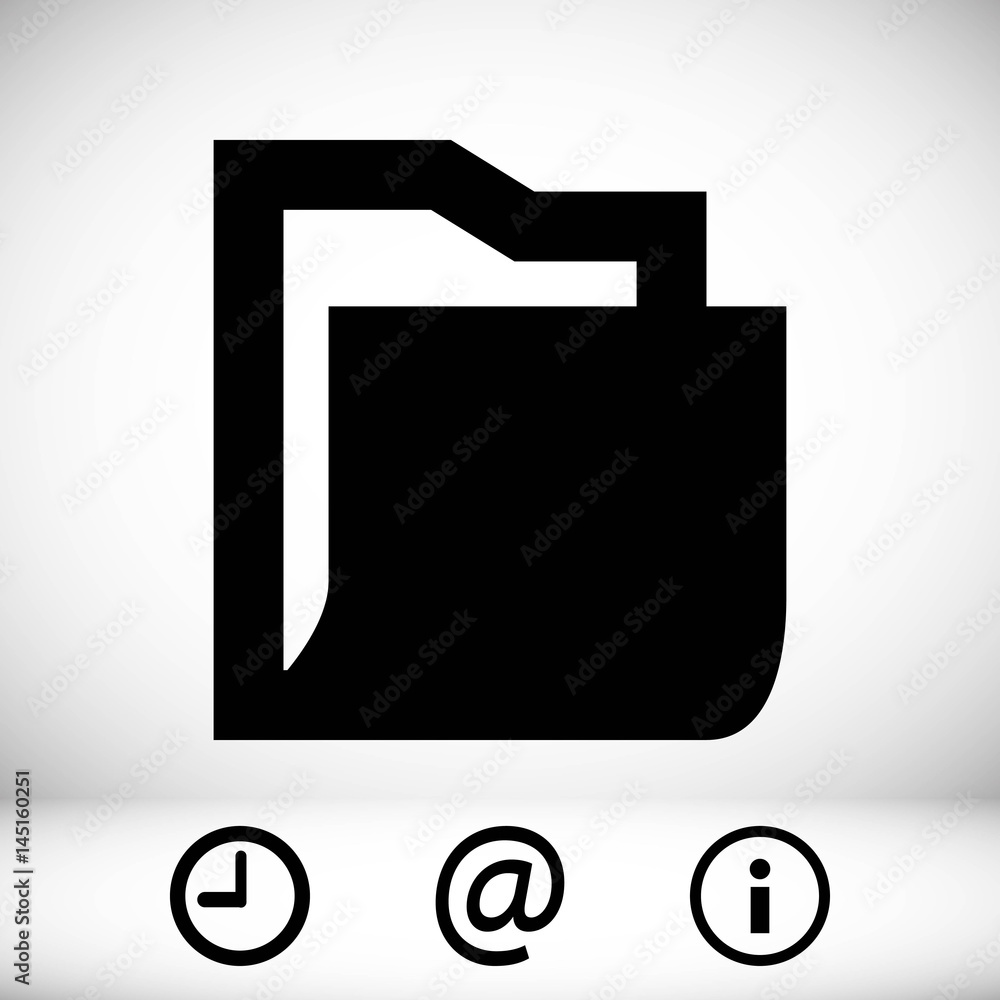 folder icon stock vector illustration flat design folder icon stock vector illustration flat design