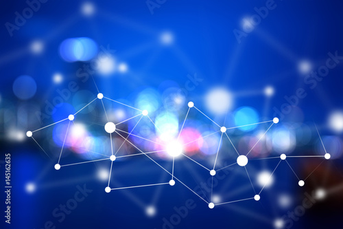 Cloud data storage concept. Digital communication concept. Internet connections and data information systems.