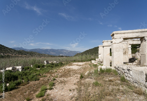 Ruins of ancient Andriyake in Turkey