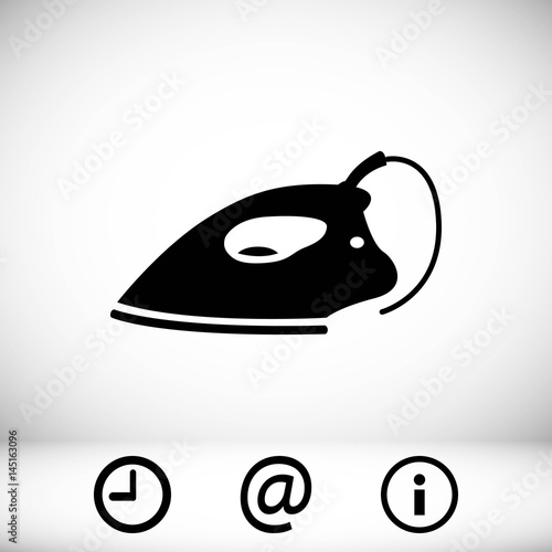 electric iron icon stock vector illustration flat design