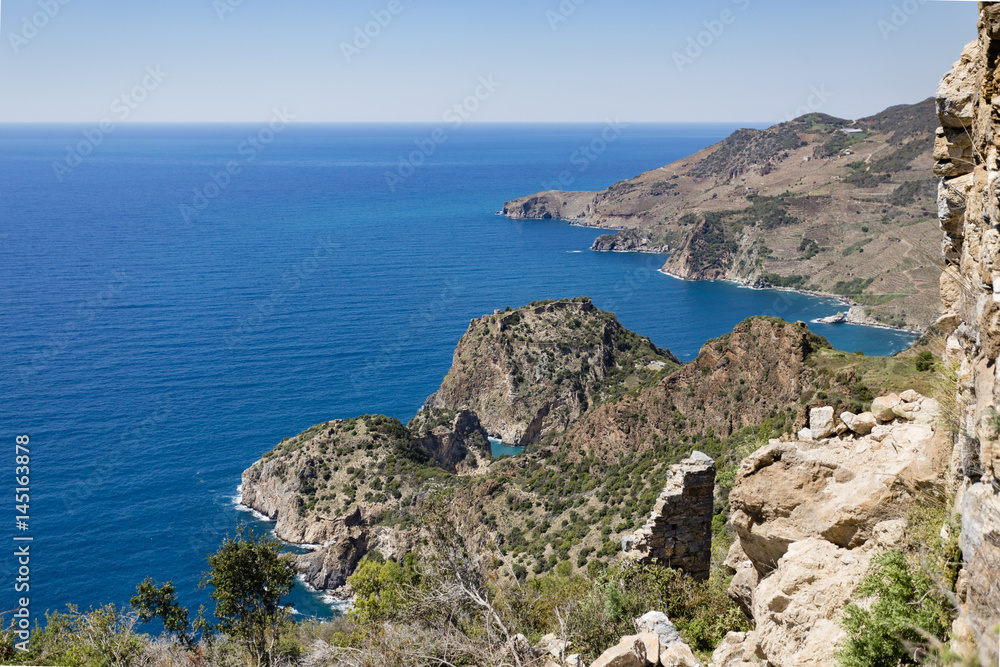 View over sea bays from Antiochia ad Cragum